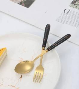 ชุดเครื่องครัวสแตนเลสพร้อมเคลือบสีโรสโกลด์ชุดเครื่องใช้ในครัวที่ทนทานสำหรับใช้ในบ้าน - Product Image 6