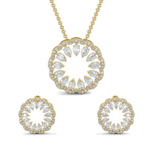 Blossom <b>Fine</b> <b>Jewelry</b> <b>Set</b> Elegant Pendant with Matching Accessories - Product Image 1