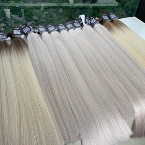 Venta caliente Extensiones de cabello Remy vietnamita a granel Super Doble Dibujado Color claro Estilos de onda natural 50cm 60cm 100 gramos - Product Image 1