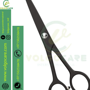 Ciseaux de coupe de cheveux de barbier de qualité professionnelle poignée en acier inoxydable de qualité salon pointe de lame tranchante Style Unique - Product Image 4