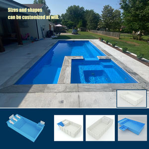 Piscina de Fibra de Vidrio Personalizada de Lujo, Piscina de Natación de Fibra de Vidrio Personalizada, Spa con Cascada, Piscina Exterior para Villa - Product Image 4