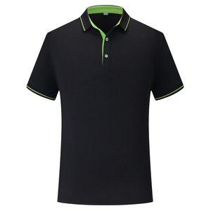 Top Tendance Hommes Polos De Golf Uniformes À Manches Courtes Conception De Logo Personnalisé À Séchage Rapide Patchwork Col Rabattu T-shirts Pour Hommes - Product Image 6