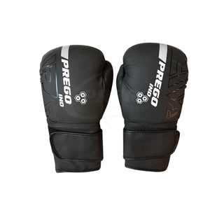 Gants de boxe noirs personnalisés, gants d'entraînement et de sparring en cuir PU, sangle de poignet réglable, logo OEM - Product Image 5