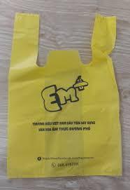 Bolsa de camiseta de compras con logotipo personalizado impreso y en color con sellado térmico con su propio diseño PP no tejido ecológico marca 2024 VN HM - Product Image 6