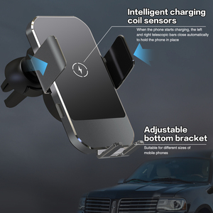 <span class=keywords><strong>Cargador</strong></span> Inalámbrico para Auto de 15W, con Soporte de Aluminio, Carga Rápida de 360° °   Soporte Giratorio para Teléfono Móvil para iPhone y <span class=keywords><strong>Samsung</strong></span> con Logotipo Personalizado - Product Image 2