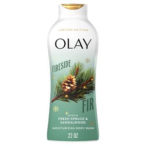Gel de Ducha Olay Edición Festiva, Hidratante, Humectante, a Base de Plantas, con Vitamina B3, Aroma a Abeto, 22 fl oz - Product Image 1