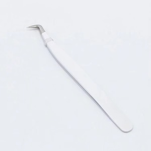 Eyelash Straight Tweezers Anti-Slip Handle Durable Professional Makeup <b>Tool</b> Stainless Steel <b>Smooth</b> Tip Accurate Lash Application - Product Image 4