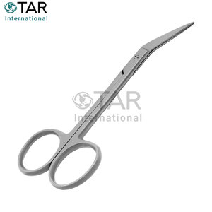 กรรไกรไอริส 4.50 นิ้ว แบบโค้ง มุมเฉียง ทำจากทังสเตนคาร์ไบด์ สำหรับผ่าตัด รุ่น TC Supercut ทนทาน คุณภาพระดับมืออาชีพ สำหรับแพทย์ - Product Image 3