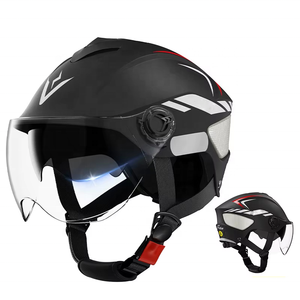 Casque de moto modulaire à visière relevable <span class=keywords><strong>Gyroroue</strong></span> Racing, certifié DOT, à dégagement rapide, pour toutes les saisons - Product Image 3