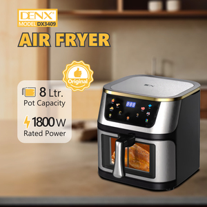 DENX---DX3409 Friggitrice ad Aria Elettrica 1800W 8L con Grande Capacità, 220-240V Fornello ad Aria Calda Senza Olio per una <span class=keywords><strong>Cucina</strong></span> Sana <span class=keywords><strong>a</strong></span> Casa - Product Image 2