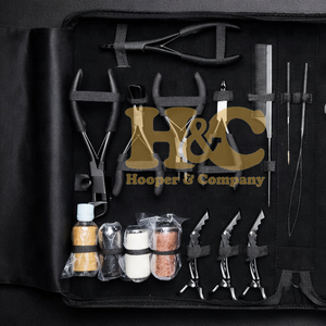 Kit Profesional de Pinzas para Extensiones de Cabello - Acero Inoxidable de Grado Quirúrgico para Uso Comercial, Función Micro Bread, Incluye Tijeras y Pinzas - Product Image 3