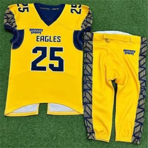 Conjunto de uniformes de fútbol americano de alto rendimiento 100% poliéster equipo uniforme de fútbol americano mangas cortas hecho en Pakistán - Product Image 2