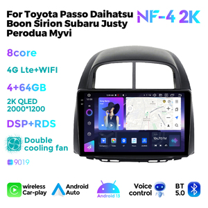 Navifly NF mới nhất Android Màn hình cảm ứng xe máy nghe nhạc đài phát thanh cho TOYOTA PASSO Daihatsu BOON sirion Subaru justy perodua <span class=keywords><strong>myvi</strong></span> với BT - Product Image 4