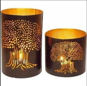 Soporte Votivo de Metal para Vela, Soporte Votivo para Vela, Diseño de Hierro PARA EL Hogar y La Decoración, Metal Nuevo - Product Image 1