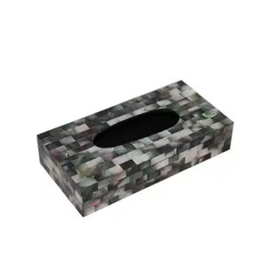 Boîte à mouchoirs en nacre de qualité supérieure très exigeante Design moderne Logo personnalisé porte-serviettes vente chaude - Product Image 1