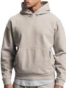 Sudadera con capucha de algodón 100% Unisex de la mejor calidad, Jersey resistente con logotipo personalizado, tela de felpa francesa, Sudadera con capucha en blanco para hombre, Color sólido de invierno - Product Image 6