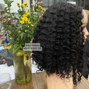 Disponible en existencias extensiones de cabello rizado birmano 100% cabello humano de Vietnam - Product Image 3