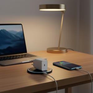 ACHSMUSBC45W Cargador y Adaptador USB Tipo-C Superrápido de 45W GaN+ Blanco, Cavo Caricabatterie - Product Image 3