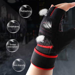 Gants d'haltérophilie pour gants d'entraînement de gymnastique Gants d'haltérophilie d'entraînement en cuir pour l'entraînement physique - Product Image 2