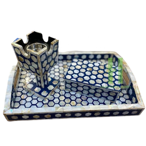 Ensemble de brûleurs d'encens Bakhoor incrustés de nacre élégants Brûleur d'encens de luxe pour la maison OEM arabe Logo personnalisé fait à la main Vietnam - Product Image 4