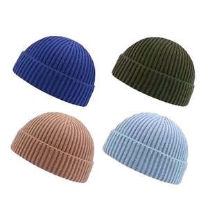 Gorros deportivos con puños acrílicos de nuevo diseño para mujer, gorros con logotipo personalizado, parches de goma, gorros deportivos de invierno con espacios en blanco de diseñador - Product Image 3
