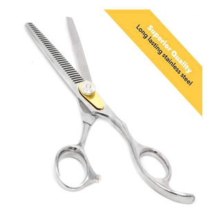 Ciseaux de coiffure professionnels à pointe droite, haute précision, en acier inoxydable, légers, confortables, avec repose-pouce, pour droitiers, salon de coiffure - Product Image 4