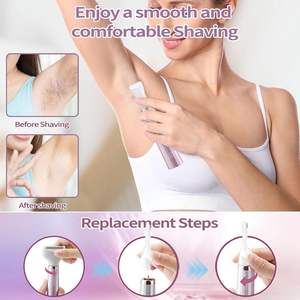 Rasoir électrique étanche pour femme avec chargement USB, pour le visage, le corps et la zone du bikini, avec indice d'étanchéité IPX7 - Product Image 3