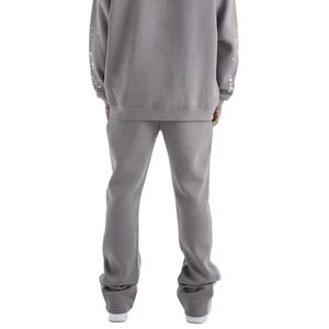 Custom Logo Design Casual Canvas Trouser Loose Fit Flare Sweat Pants <b>Men</b> Baggy Straight Stripe Wide Leg for <b>Men</b> - Product Image 2