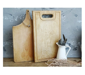 Planche à découper en bois de haute qualité pour forme carrée et poignée de tir et couleur bois naturel et au meilleur prix - Product Image 6