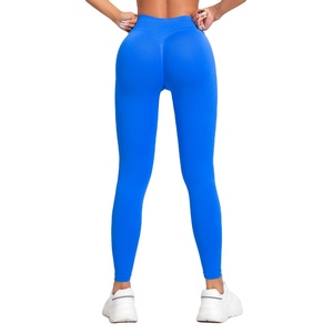 Seamless High Waisted <b>Compression</b> Textured Colored Breathable Yoga Scrunch Butt Lifting Scrunch butt <b>leggings</b> for <b>women</b> - Product Image 5