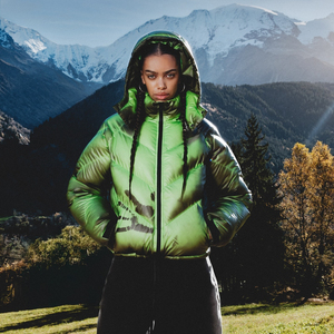 Blouson d'hiver matelassé à motif uni, col montant, fermeture éclair, imperméable, tendance streetwear, design bulle, couleur personnalisée - Product Image 6