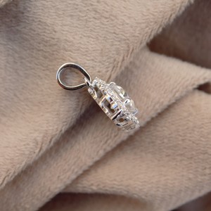 Collier élégant léger en argent sterling 925 avec pendentif Moissanite coupe coussin cadeau pour elle - Product Image 3