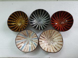 Ensembles de vaisselle nouveau Design peint feuille bols écologiques de haute qualité vente en gros bol à noix de coco pour la cuisine du Vietnam - Product Image 5