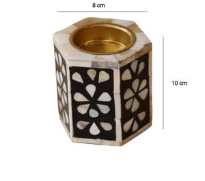 Juego de Quemadores de Incienso de Lujo con Madreperla y Copa de Acero Inoxidable, Porta Incienso Árabe Bakhoor para Decoración del Hogar, Regalos, Uso en el Medio Oriente - Product Image 5