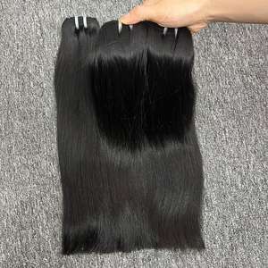 Extensiones de cabello humano al por mayor de trama recta natural de alta calidad 100% cabello crudo un donante sin procesar - Product Image 3