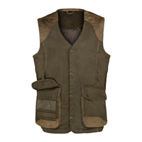 Chaleco de caza y Tiro Chaleco de lona Gamekeeper Chaleco de cuero Gamekeeper Tweed Hunting Filed Shooting Vest