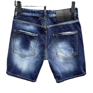 Pantalones cortos de mezclilla para hombre OEM ODM, pantalones de cinco puntos de moda con salpicaduras de pintura 2025 - Product Image 2