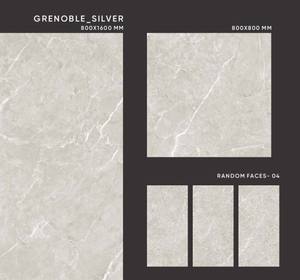 Collection élégante et attrayante de carreaux en porcelaine numérique vitrifiée de taille 800x800 mm, finition mate sculptée, imperméable et ignifuge - Product Image 4