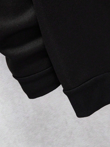 Venta directa de fábrica, sudaderas con capucha informales para hombre para uso en invierno al aire libre, patrón sólido, cuello con capucha, técnicas teñidas lisas - Product Image 5