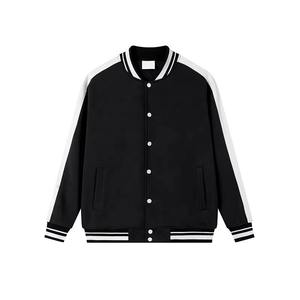 Alta calidad al por mayor logotipo personalizado recubierto primavera Formal mezcla de algodón cierre de cremallera equipo de béisbol uniforme clásico Varsity - Product Image 6