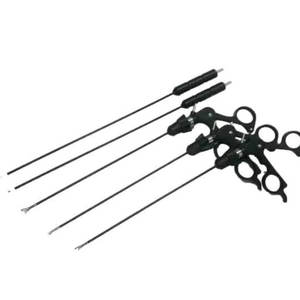 Juego de tijeras y disector curvo Maryland de mandíbula intestinal fenestrada con pinza laparoscópica, instrumentos quirúrgicos de calidad alemana - Product Image 1