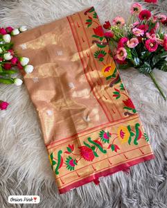 Seda de tejido de organza exclusiva con Meena Border Saree Mujer Moda Fabricante y proveedor de Surat a la tarifa más baja - Product Image 4