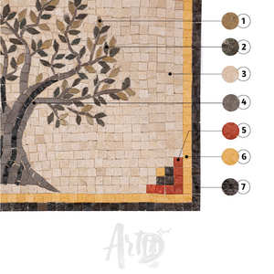 Gạch <span class=keywords><strong>Mosaic</strong></span> backsplash cho tường nội thất nhà bếp với tính năng sàn gỗ và thiết kế đồ họa thiết kế hiện đại Bảo hành trọn đời - Product Image 5