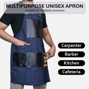 Top Rated Hair Cutting Apron Adjustable Strap with Pockets Haircutting Professional Heavy-Duty Canvas Hair Cutting Unisex - Product Image 6