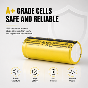 Huahui Energia Rechargeable Lithium Titanate HTC2265 2.4v 2000mAh Lto Cell Li-ion Batterie - Product Image 4