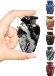 แก้วอลูมิเนียมเคลือบเงาสำหรับผู้ใหญ่ขนาดใหญ่ทำด้วยมือใส่เถ้ากระดูกแต่ละชิ้นใช้ฝังศพเฉพาะงานศพ - Product Image 1