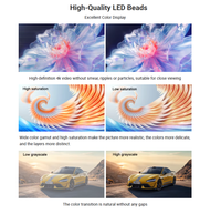 Écran d'affichage mural vidéo LED COB GOB MicroLED P0.9 P1.2 P1.5 P1.8 pour cinéma maison