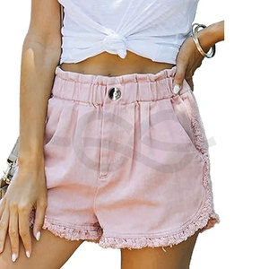 Femmes taille haute jambe large Denim Shorts décontracté plissé coupe ample Jean été mode confortable à la mode polyvalent - Product Image 5
