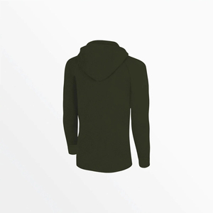 Men's Custom <b>Lightweight</b> Full Zip Hoodie Stretch Fabric Activewear <b>Jacket</b> with Front Logo for Gym or Casual Use - Product Image 2