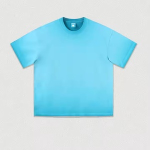 T-shirt à manches courtes personnalisé 260gsm Sun Faded 100% coton High Street Retro Tie Dye T-shirt lourd unisexe délavé vintage surdimensionné - Product Image 4